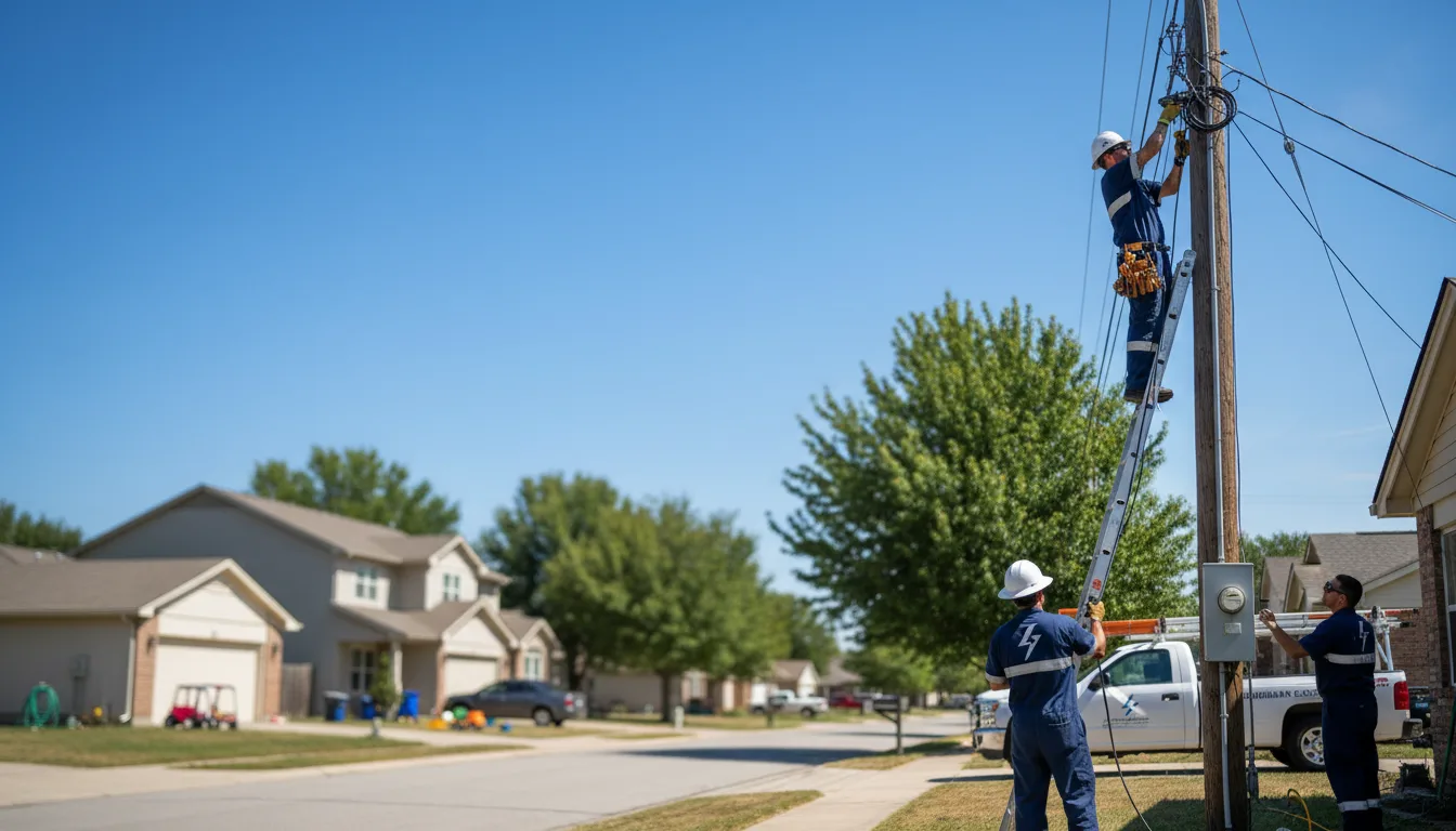 Residential electrician providing installation services in Mountain, ND